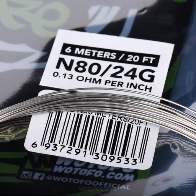 Wotofo унапред изграђен калем жице ни80 такмичарска жица - 24г PZT6361 Wotofo srbija