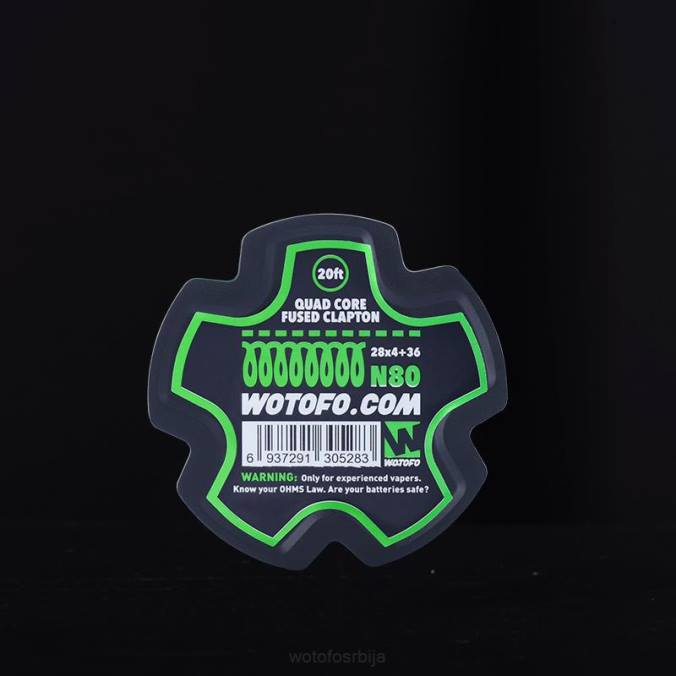 Wotofo унапред изграђен калем жице куад цоре фусед цлаптон PZT6357 Wotofo flavors
